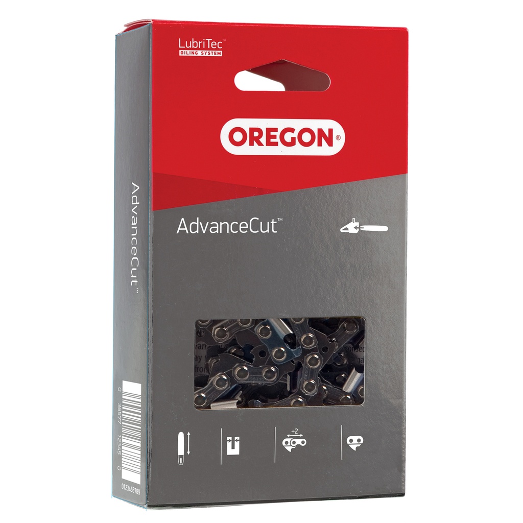 Chaîne de tronçonneuse 3/8" 1 3mm 53 DL demi-ciseau Chamfer Boite Oregon, 91PX053E, 91PX53E