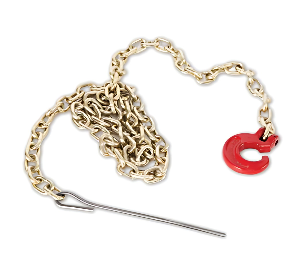 Chaine elingue 6mm x 2.1m avec crochet en c, PCA-1295, PCA1295