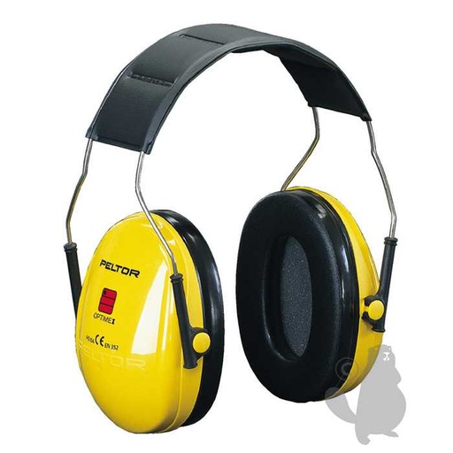 [910-2402] Casque anti-bruit 3MTMPeltorTMmodèle OptimeTMI jaune type serre-tête 27dB 178g., 9102402, 910-2402