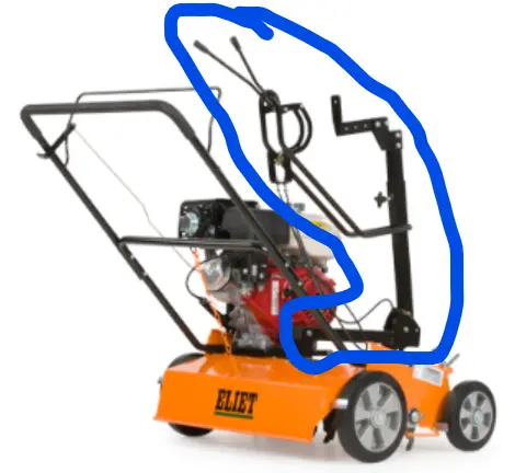 [MA 009 001 001] timon pour traction pour scarificateur ELIET E750 pour en faire une verion à tirer. MA009001001