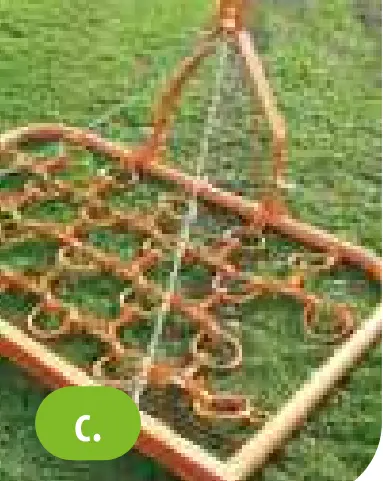 [VERT BUDG.HERSP] Herse portée vert budget 160cm 100kg, 113C-160, EBOUSEUSEPORTE160