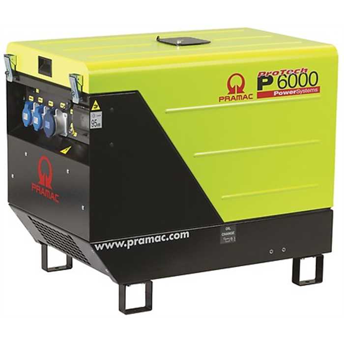 [PRAMAC P6000-AVR] Groupe électrogène diesel Pramac p6000 +dpp +avr +conn amf/rss - monophase