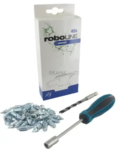 [F97109639] Crampons - Spikes pour roues robot ( idéale pour miimo )kit comprenant 40 piques F97109639