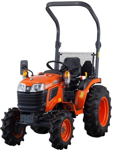 [KUBOTA B1121D Agraire] Tracteur KUBOTA 4x4 diesel B1121 12cv avec roues agraires av: 5-12 et ar: 8-16 avec siège avec ceinture et dispositif de contrôle de présence, W20TC00330 1120AG
