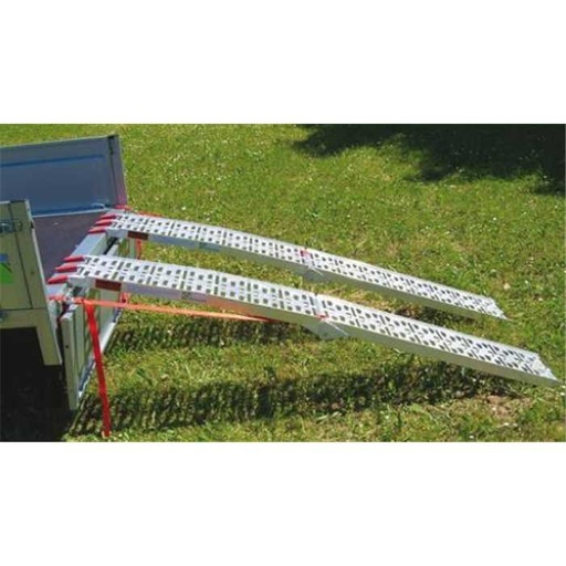 [6740] Jeu de rampes Alu pliantes 227x29x5cm - 450Kg par paire - surface plane