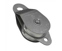 [PCA-1273] Poulie côtés oscillants inox 2 poulies D100mm