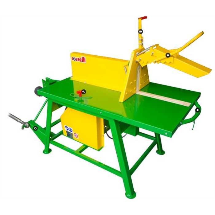 [ROSSELLI SPEEDY700RP] Scie circulaire ROSSELLI SPEEDY 700 R2 PTO table coulissante cardan latéral ou arrière lame700mm Widia