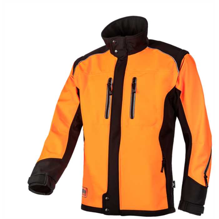 [1SWS.OR.ZW-XL] Veste Softshell FUYU SIP PROTECTION orange/noire taille XL