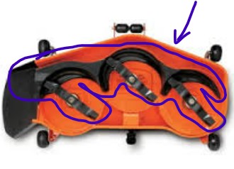 [K5211-01000] Kit mulching Kubota RCK48-1.22m, K5211 01000, K521101000 FOURNI SANS LAMES