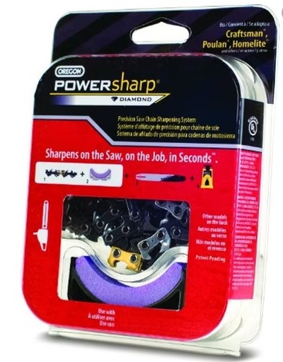 [CHAINE.POWERSHARP] Chaine powersharp + pierre pour guide 14" 49e, PS49E