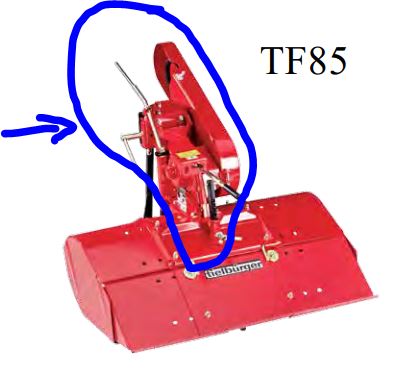[AF-048-030TS] Fraise arrière tielburger TF85 SANS ROTOR pour honda F560